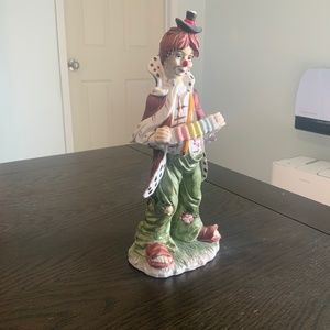 Hobo accordion playing Clown made by Emmet Kelly Jr , size 10”